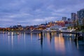 Sunrise at Ghirardelli Square in San Francisco Royalty Free Stock Photo