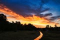 Sunrise country Southern California Moorpark Royalty Free Stock Photo