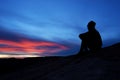 Colorful Sunset at Arches National Park Royalty Free Stock Photo