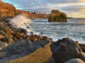 Colorful sunset at Bird Rock in Sunset Cliffs Royalty Free Stock Photo