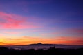 Colorful sunset, Canary islands Royalty Free Stock Photo