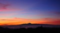 Colorful sunset, Canary islands Royalty Free Stock Photo