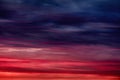 Colorful sunset with clouds in the evening. Abstract nature background. Dramatic and moody pink, purple and blue cloudy sunset sky Royalty Free Stock Photo