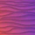 colorful sunset gradient 3d abstract background with paper cut s Royalty Free Stock Photo