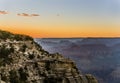 Colorful Sunset at the Great Canyon seen from Maters Point