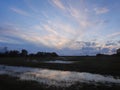 Colorful sunset, Lithuania Royalty Free Stock Photo