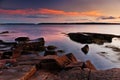 Colorful Sunset on the Maine Coast