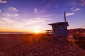 Colorful sunset in Malibu Royalty Free Stock Photo