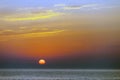 Colorful sunset at the mare balticum Royalty Free Stock Photo