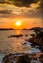 Colorful sunset over Acapulco bay.CR2