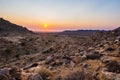 Colorful sunset over the Namib desert Royalty Free Stock Photo