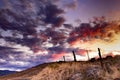 Colorful Sunset on the Ranch