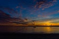 Colorful Sunset Sky At The Beach