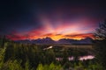 Summer Sunset at Snake River Overlook Royalty Free Stock Photo