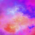 Colorful sunset themed fractal sky Royalty Free Stock Photo