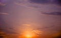 Colorful sunset twilight sky in beautiful moment in nature Royalty Free Stock Photo