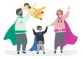 Colorful superheroes to the rescue