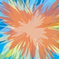 Colorful supernova blast background