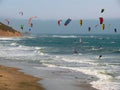 Colorful surf kites