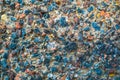 Colorful surface of collapsing, corrosive concrete wall.Texture, old plate background Royalty Free Stock Photo