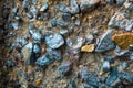 Colorful surface of collapsing, corrosive concrete wall.Texture, old plate background