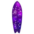 Colorful Surfboard on white background