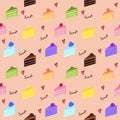 Colorful sweet cakes blackground. Royalty Free Stock Photo