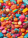 Colorful sweet candy background Royalty Free Stock Photo