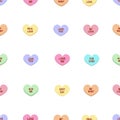 Colorful sweet heart candy. Sweetheart candies Royalty Free Stock Photo