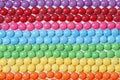 Colorful and sweet smarties background Royalty Free Stock Photo