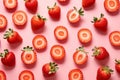 Colorful sweet tasty food concept with strawberries on 1690448212249 8