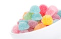 Colorful sweetness jelly candy isolated Royalty Free Stock Photo