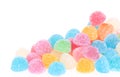 Colorful sweetness jelly candy isolated