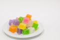 Colorful sweetness jelly candy . Royalty Free Stock Photo