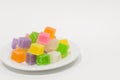 Colorful sweetness jelly candy . Royalty Free Stock Photo