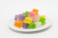 Colorful sweetness jelly candy . Royalty Free Stock Photo