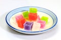 Colorful sweetness jelly in thailand