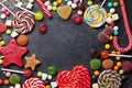 Colorful sweets. Lollipops and candies Royalty Free Stock Photo