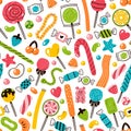 Colorful Sweets Seamless Pattern