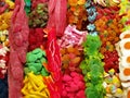 Colorful sweets in a snack stall Royalty Free Stock Photo