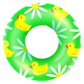 Colorful swimming ring. Beach party realistic element Royalty Free Stock Photo