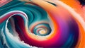 Colorful Swirl Background, The swirl is made up of various colors, The swirl is abstract and does not represent any specific