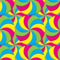 Colorful swirl candies texture vector illustration.  Seamless pattern background design template Royalty Free Stock Photo