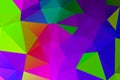 Colorful swirl rainbow polygon background or frame. Abstract Rectangle Geometrical Background. Geometric design for business Royalty Free Stock Photo