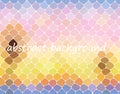 Colorful swirl rainbow polygon background or vector frame