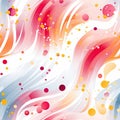 Colorful swirled background with confetti-like dots and flowing lines (tiled)