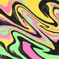 Colorful swirled liquid texture with modern pastel colors.