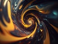 Colorful Swirling radial vortex background created with Generative AI technology