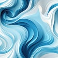 Colorful swirls of blue paper with multidimensional shading (tiled)