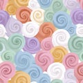 Colorful Swirls and Spirals Pattern for Creative Design Projects Royalty Free Stock Photo